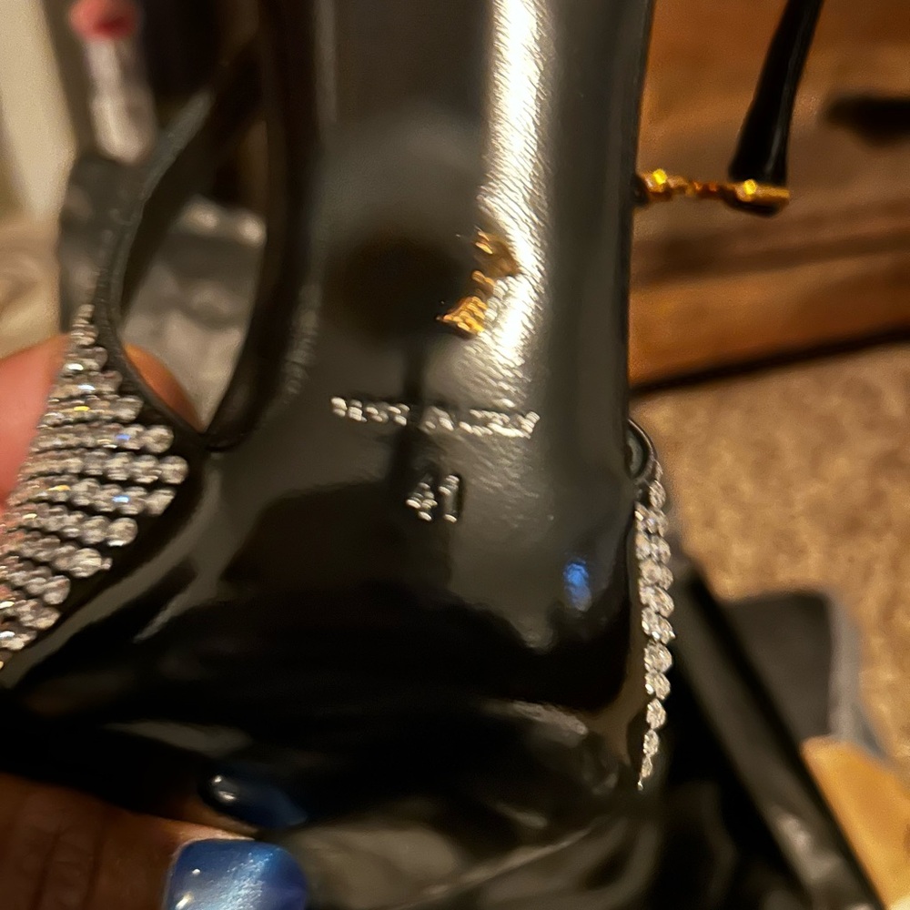 Versace Slingback Pumps Size 41 color silver multi - Picture 3 of 6